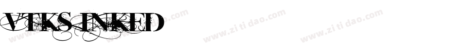 VTKS INKED字体转换